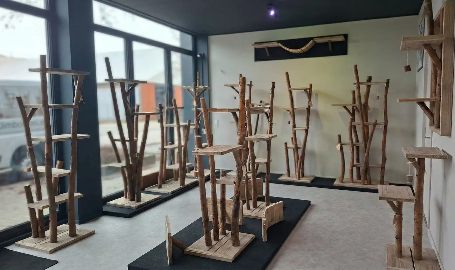 Showroom van Krabpalen & Klimbomen